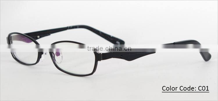 Full-rim metal material newest 2014 latest china eyeglasses optical frame manufacturing china for women