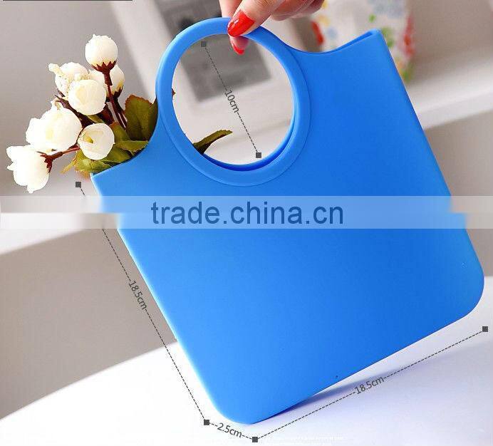 fashion design eco-friendly odorless silicone cosmetic bags