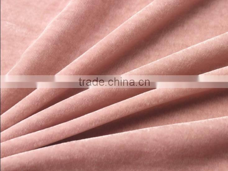 Shiny velvet fabric for long sleeve velvet evening dresses/crushed velvet fabric for kids girls evening dresses