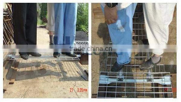 Warehouse storage wire mesh scaffold decking