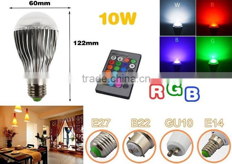 10w RGB LED controlled color changing led christmas lights programmable