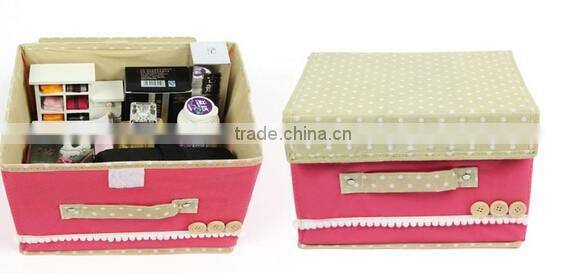 AN1060 ANPHY colorful non-woven fabric cloth storage box & bin 38*25*25 cm,26*20*17 cm