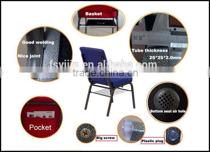 Comfortable modern stackable antique church chair