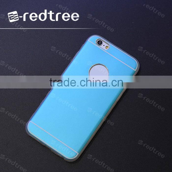 aluminum+matte tpu cell phone cases for brand mobiles