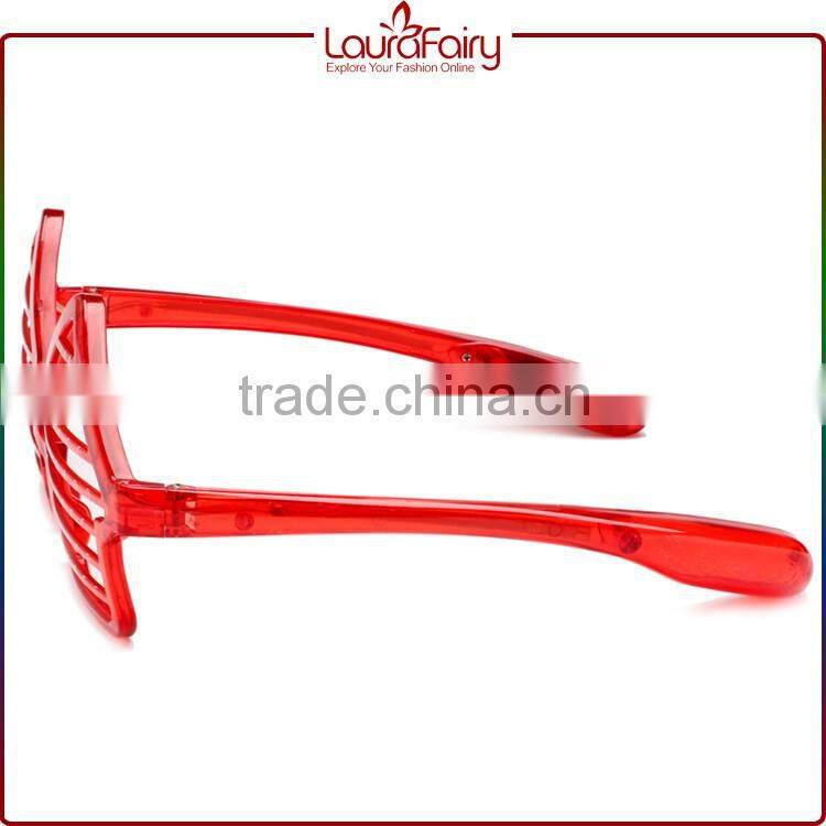 Laura Fairy Fashionable Lovely Red House Shaped Window Blind Party Sunglasses