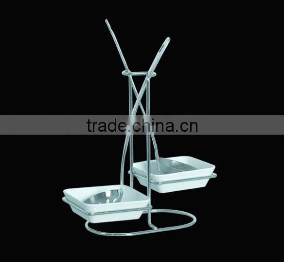 White melamine buffet set