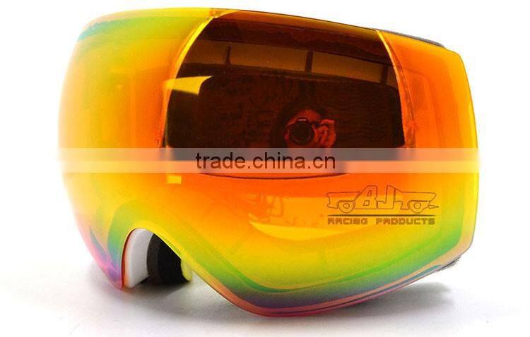 BJ-MG-018A High Performance Double lens Transparent Snow Goggles Glasses