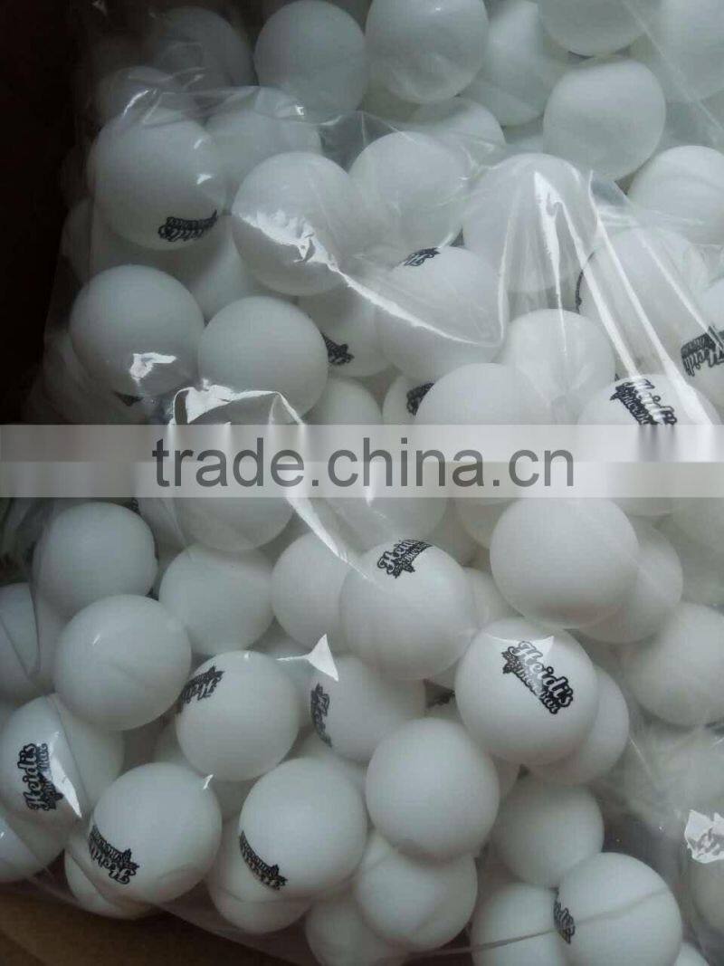 PP Plastic bulk packing 40mm seamless pingpong ball with customized logo printing
