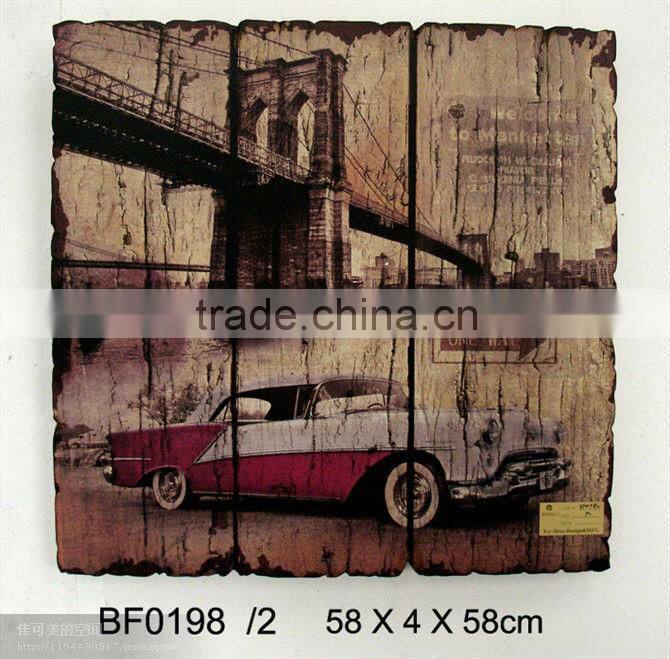 Antique decorative MDF wooden wall plaques for living room