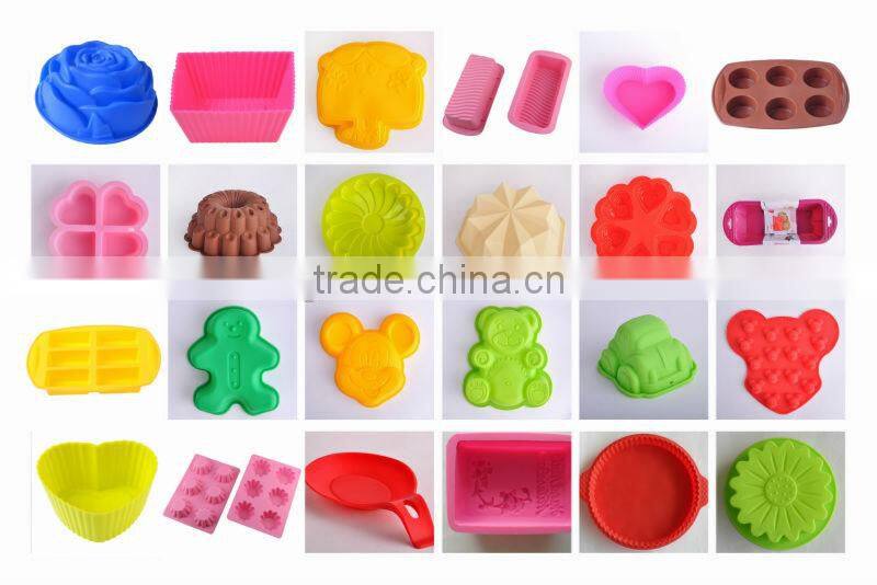 Silicone Rubber Cake Mold of Heart Shape