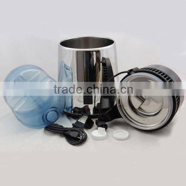 Portable 4L metal casting dental medical pure water distiller stainless steel internal
