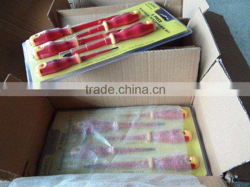 5pcs slotted and phillips screwdriver set