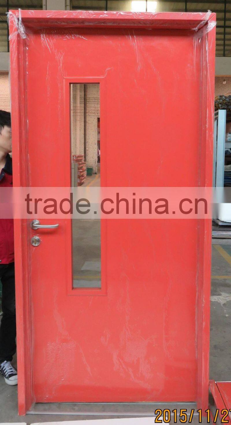 Metal Doors With 3/4 Oval Cut Out