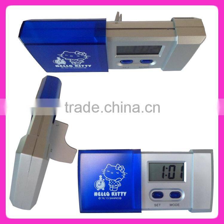 Promotion gift beautiful flower pot electronic digital clock