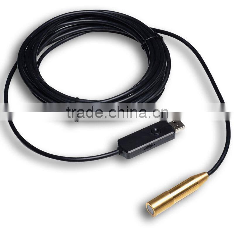 USB Inspection 4 LED Waterproof Metal Camera 5M/7M/10M Cable Endoscope Borescope