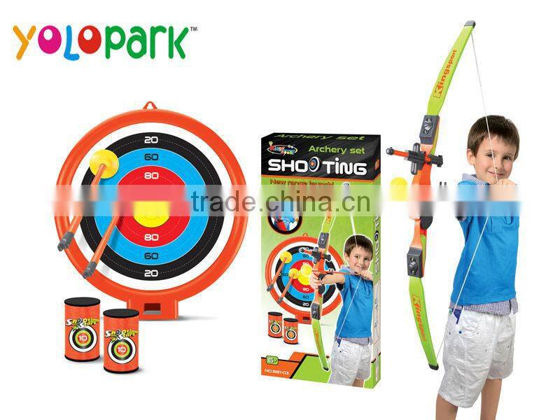 Children play good toy dart gun set soft bullet gun set with bow and arrow with target
