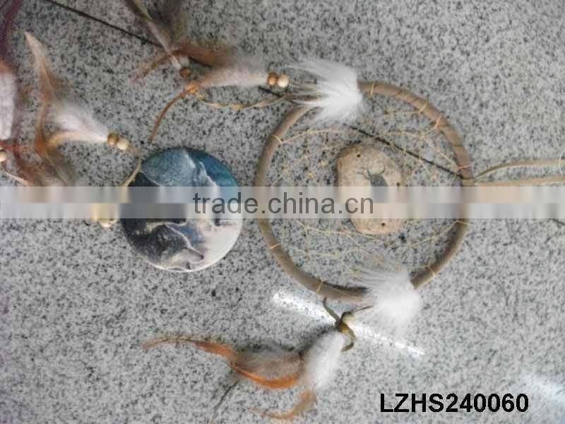 Framed Indian bear Dream Catcher Wall Decor LZHS230891