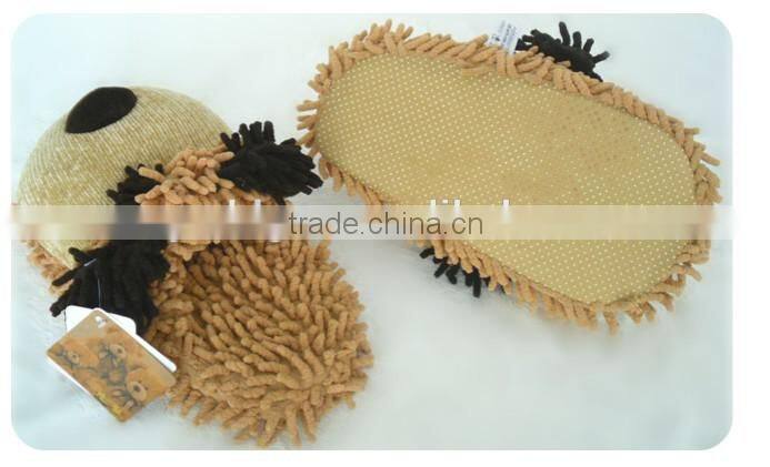 PLUSH INDOOR SLIPPER/ CHENILLE MATERIAL PLSUH SLIPPER