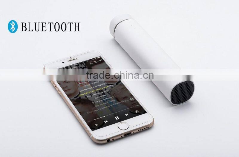 3 in 1 tube universal portable power bank with speaker,singing power bank