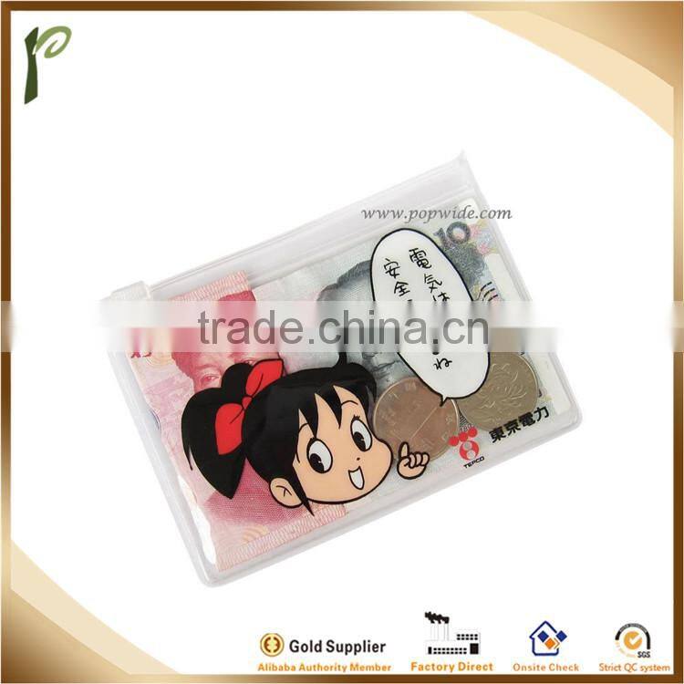 Popwide 2015 Cute Girl Japanese Style Transparent PVC Bag