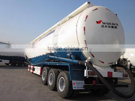 Tri-axle V shaped tank semi trailer to carry powder or flyash