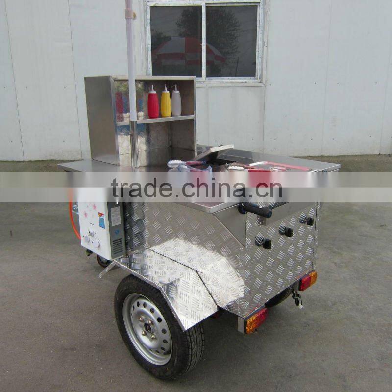 Hot Dog Cart XR-HD110 A With Big Wheels
