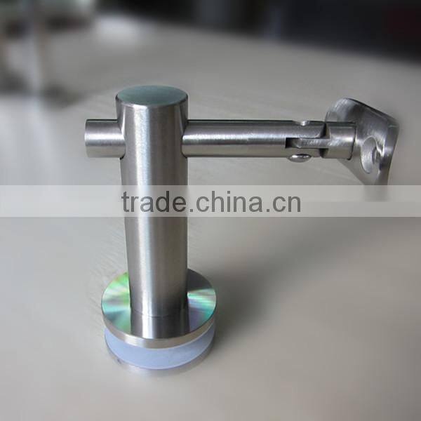 China manufacturer balcony glass mount top handrail bracket flexible