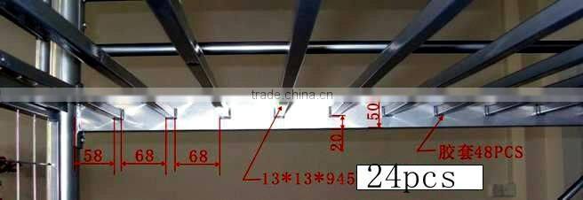 practical and economical metal bunk bed with table board