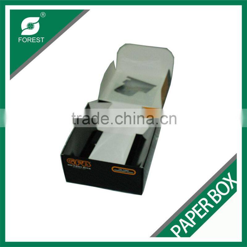FOOD INDUSTRY ENVIRONMENTAL CARDBOARD FOOD PACKAGING BOX FOR CAKES WITH CLEAR WINDOW