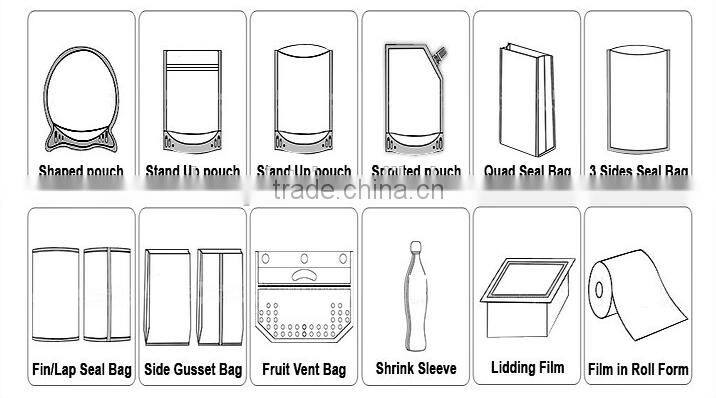 Plastic vacuum bag for packaging dried food peanut rice