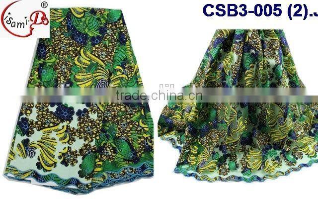 CSB3-005 Wholesale new design african wax lace fabric making night party dress