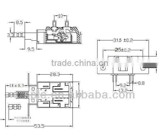 KDC-A11 push power switch use for Home appliance