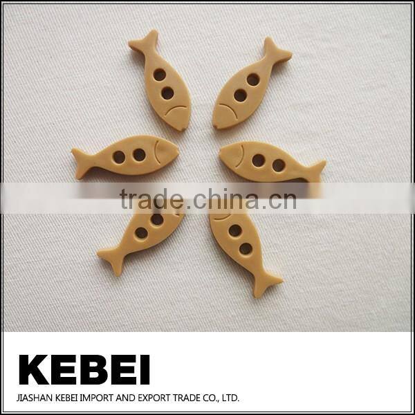 New style fishing wooden buttons for baby sweaters