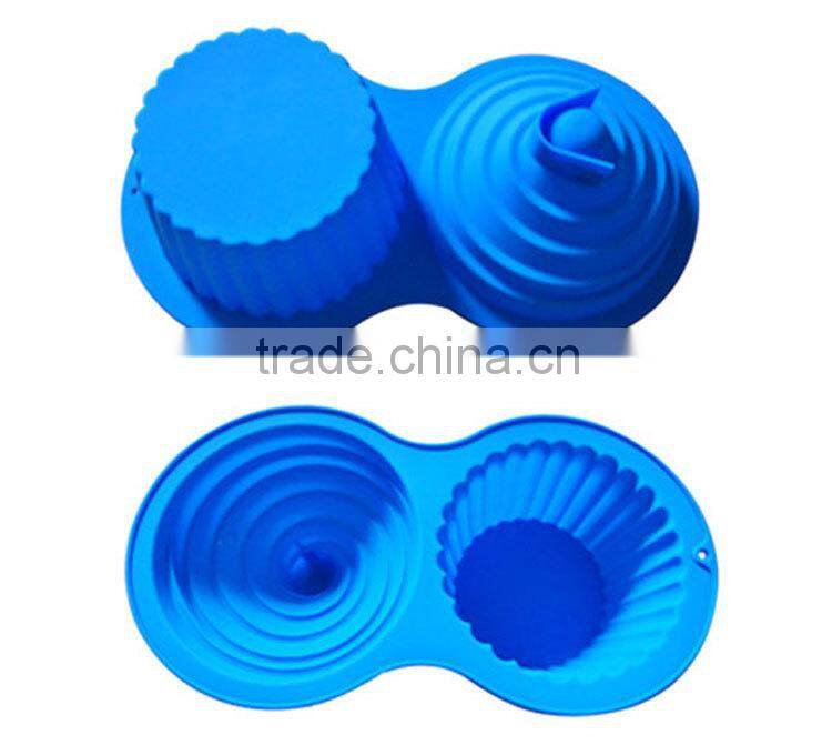 China Manufacturer FDA Grade Custom Silicone Cupcake Mold