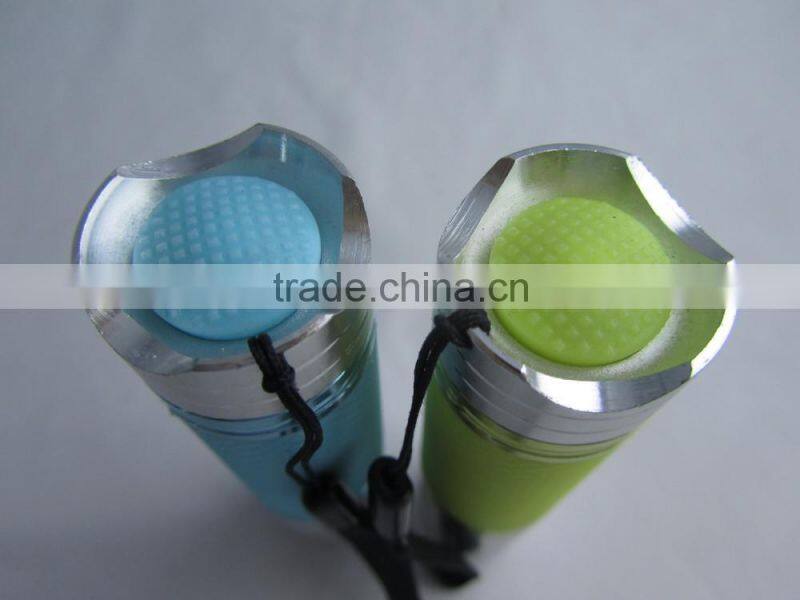 GS-9004 Aluminum 0.5W glow in the dark waterproof logo projection flashlight
