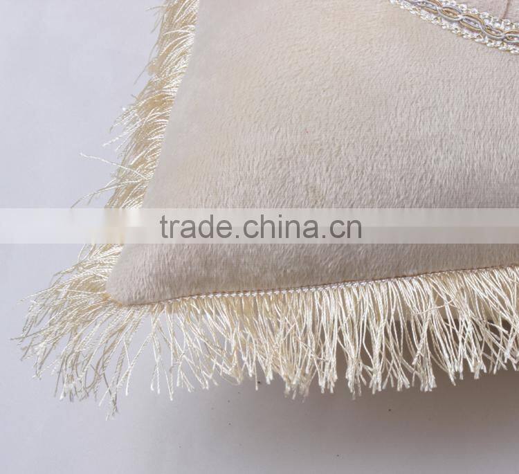 Beige color decorative pillow case for sublimation printing