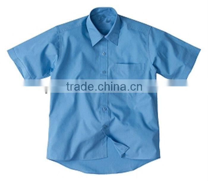 Boys Blue Short Sleeve School Uniform Manufacturers