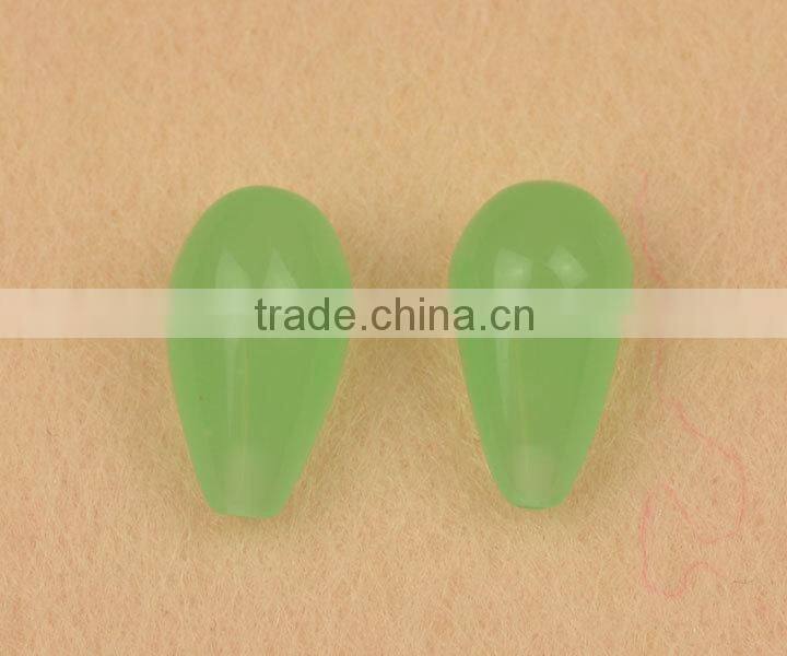 wholesale double back pointed champagne heart shape glass gemstone for pendant