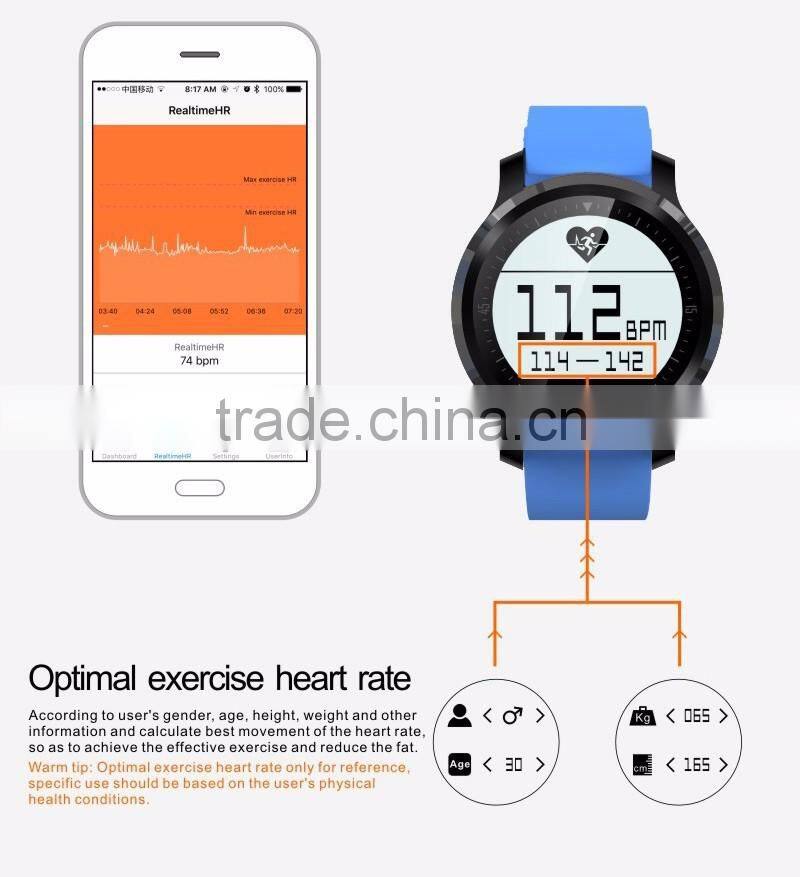Bluetooth Smart Watch F68 IP67 Waterproof Smartwatch Fitness Tracker Heart Rate Monitor for iOS iPhone 5s 6s Plus Android Phone