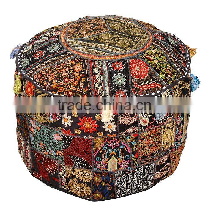 buy handmade online round footstool ottoman