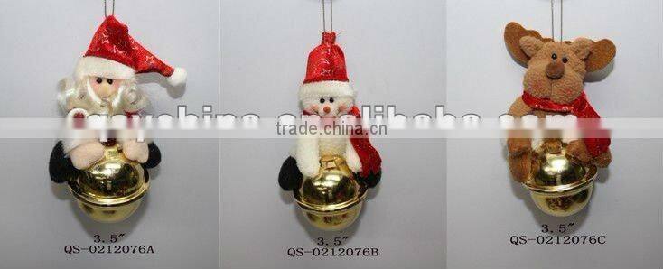 Small MOQ christmas bell ornament