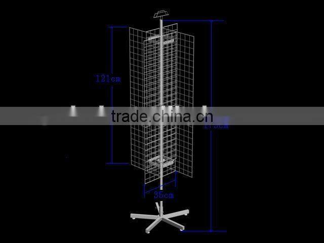 spinning grid display rack