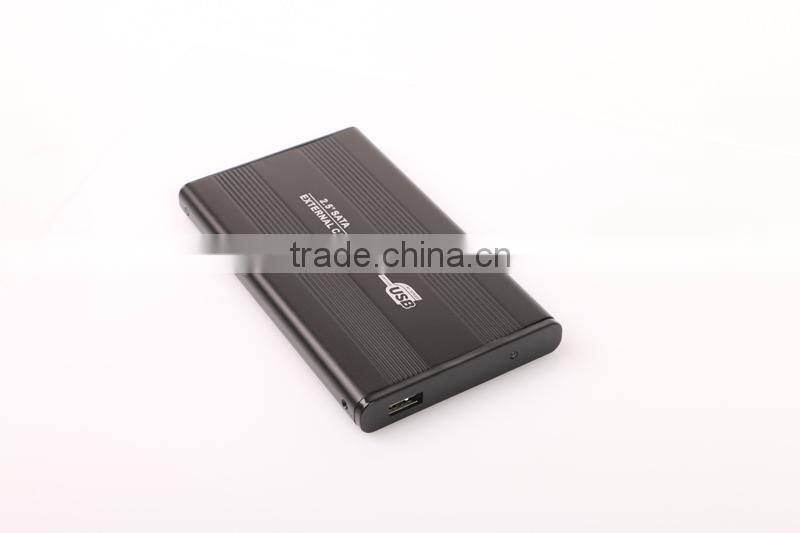 Hot sale USB2.0 2.5 Inch Aluminum HDD External Enclosure Case for 2.5" SATA Hard Disk 1TB