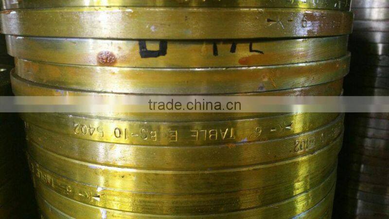 BS4504 PN10 PN16 carbon steel SS400 A105 yellow paint flange