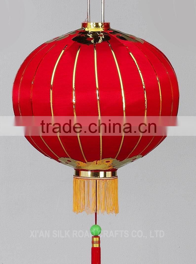 Red color Chinese fabric lantern for spring festival