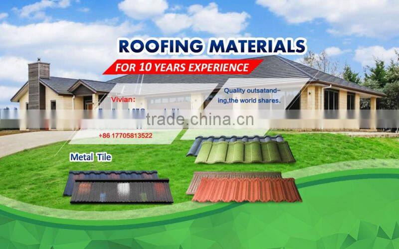 Kenya/Ghana High Quality Lowest Price Stone Coated Metal Roofing Sheet, Color Roof Shingle
