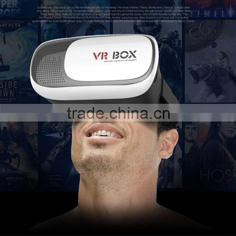 Shenzhen factory supply Head Mount Display VR PRO 3D Glasses VR box 3D headset for 3.5-6.0 inch screen