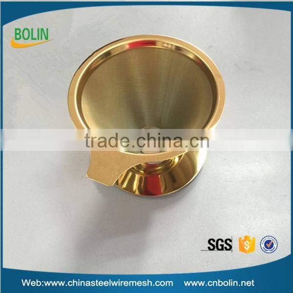 New Products 304 Stainless Steel Pour Over Cone Coffee Filter/Coffee Dripper