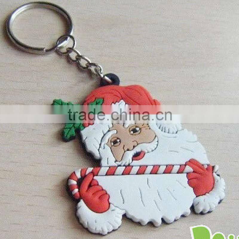 Christmas theme promotional fashion key ring chains