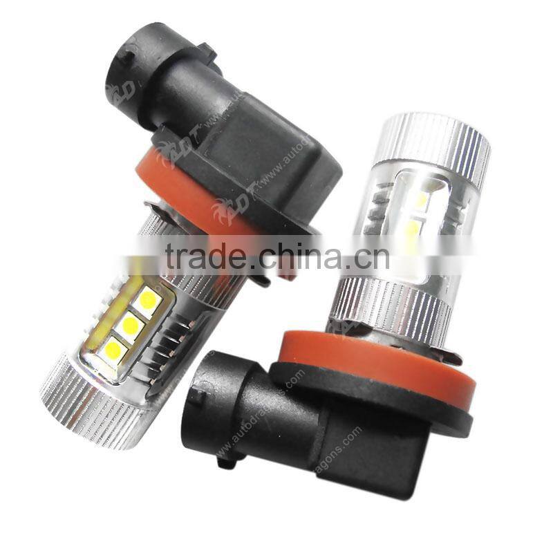 Super white 80W Sel chip H11 LED projector bulb for MAZDA 3 2014 foglights